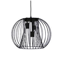 Verity Black Steel Wire 3 light Pendant